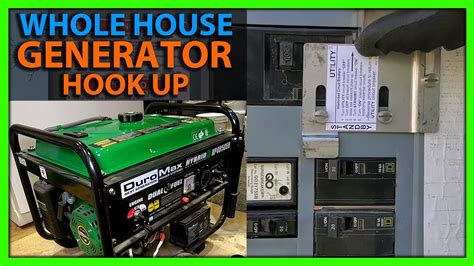 can you hook up a generator to your electrical box|hook up generator to house.